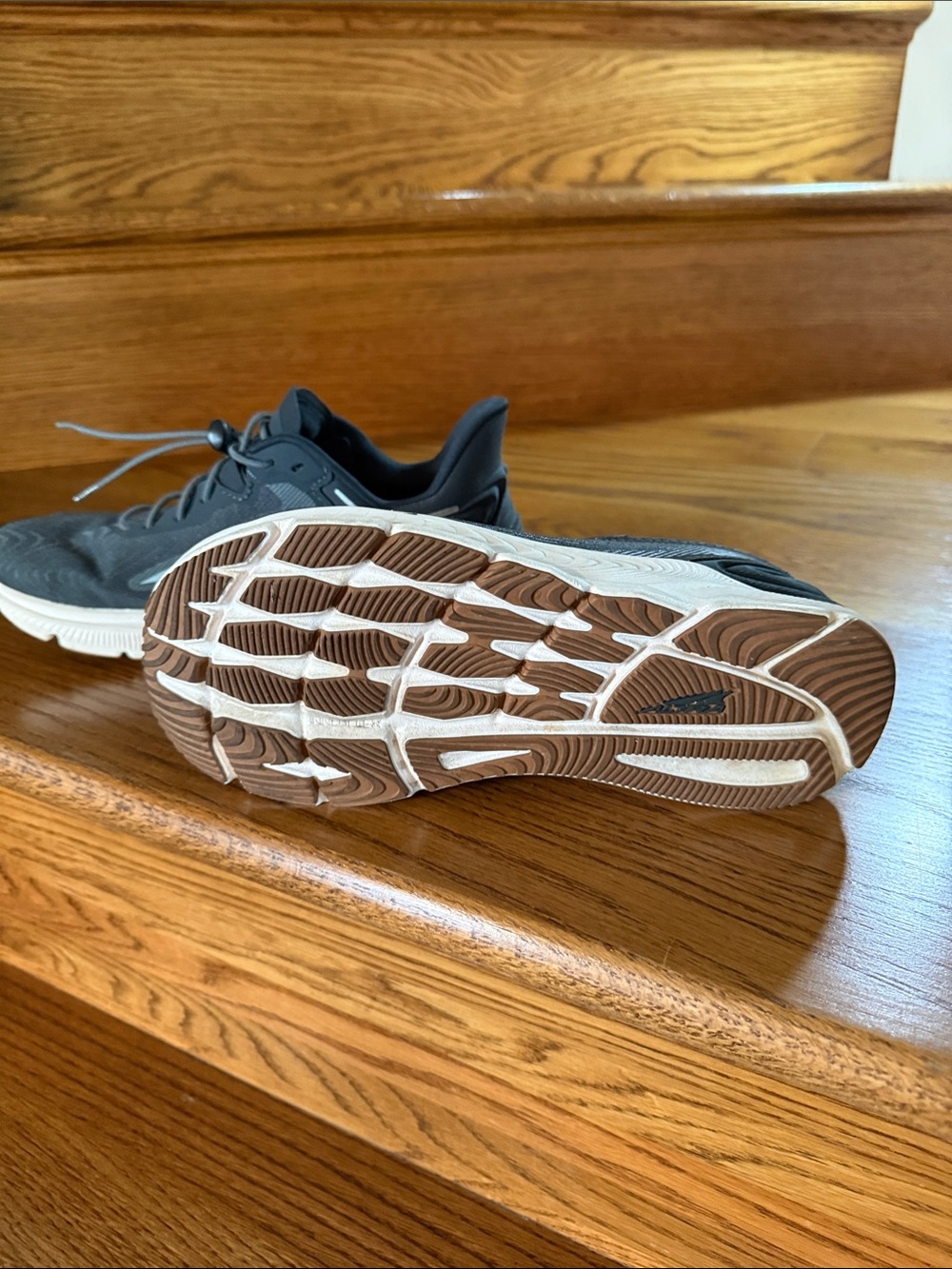 Altra Women’s  Dark Gray Athletic Shoes with Light Blue Accents - Picture 2 of 5